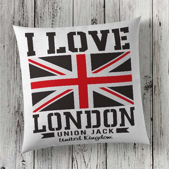 Cushion Cover Sublimation Print London Union Jack