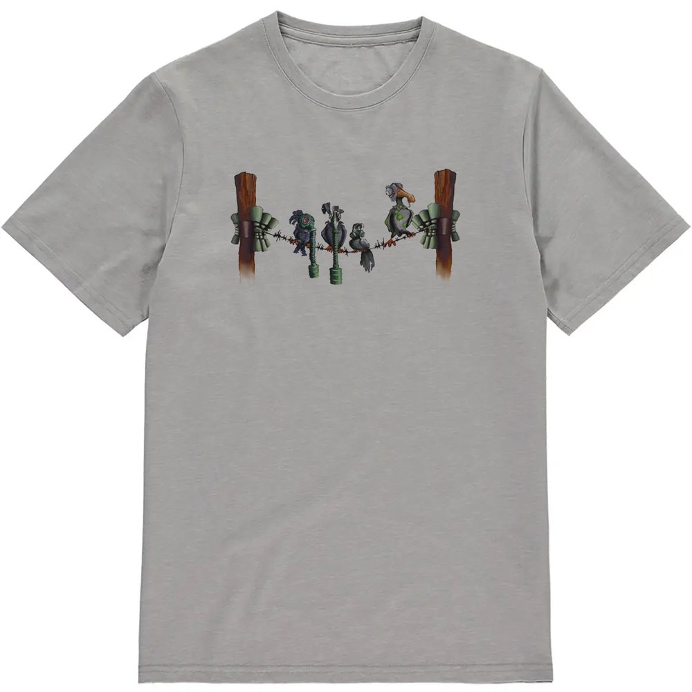 Regular Fit Printed T-Shirt Gas Masked Birds — image 3