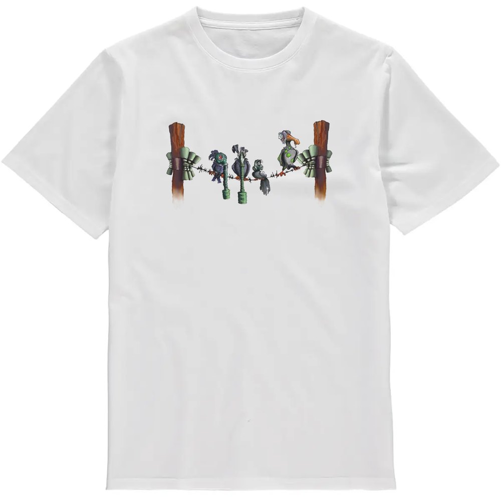 Regular Fit Printed T-Shirt Gas Masked Birds — image 2