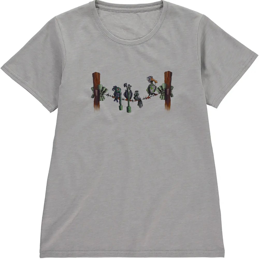 Regular Fit Printed T-Shirt Gas Masked Birds — image 5
