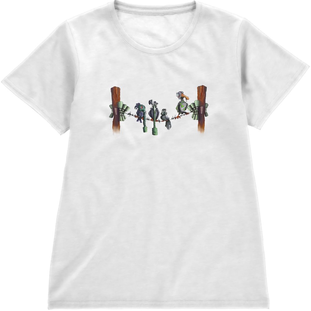 Regular Fit Printed T-Shirt Gas Masked Birds — image 4