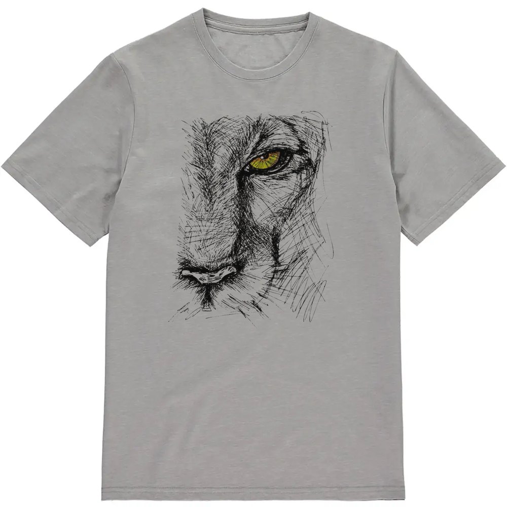 Regular Fit Printed T-Shirt Lion — image 3
