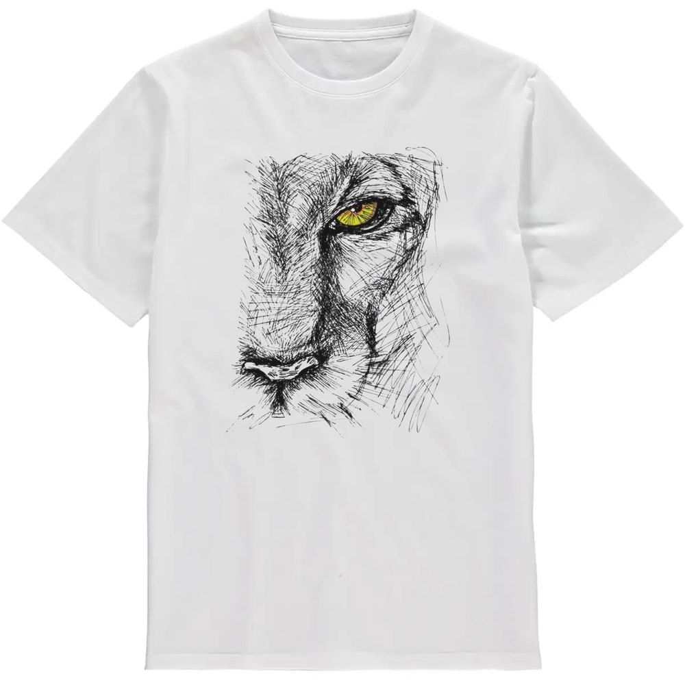 Regular Fit Printed T-Shirt Lion — image 2