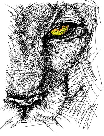 Regular Fit Printed T-Shirt Lion — image 6