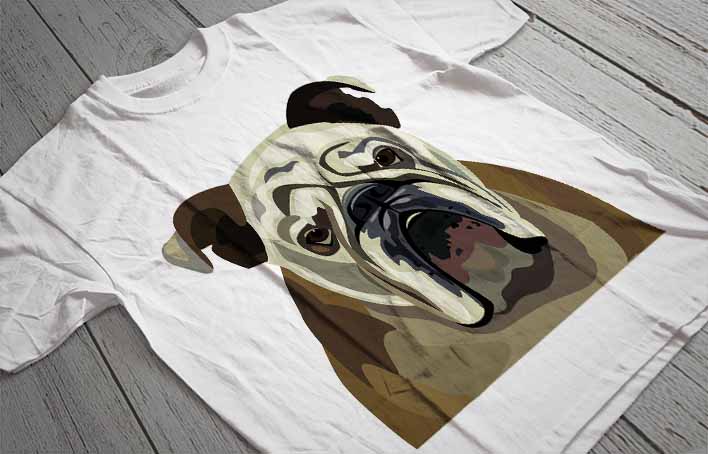 Regular Fit Printed T-Shirt Bulldog