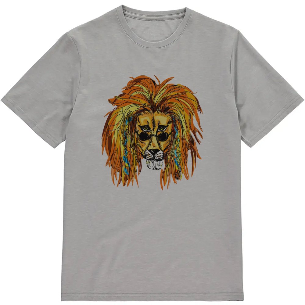 Regular Fit Printed T-Shirt Lion — image 3