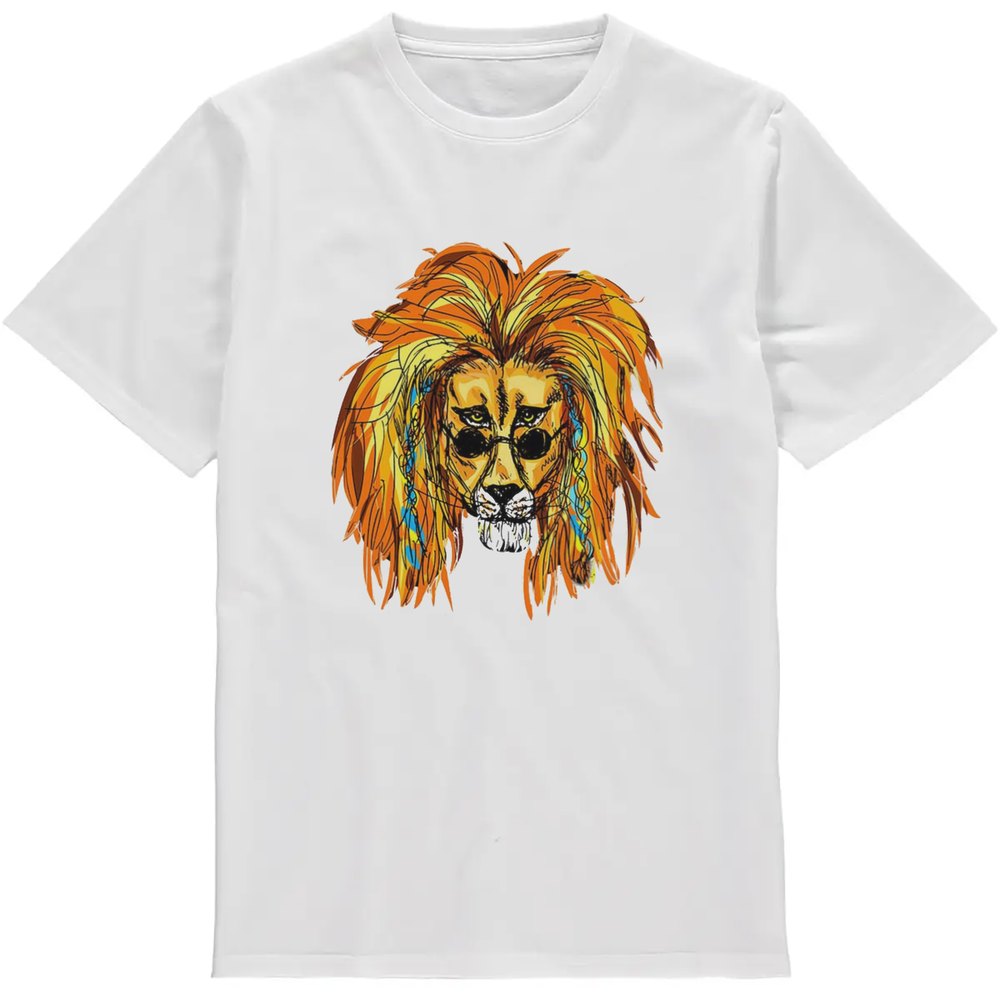 Regular Fit Printed T-Shirt Lion — image 2