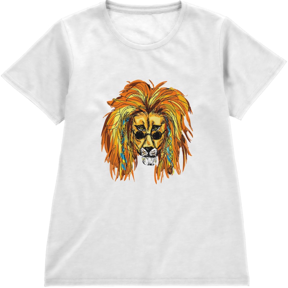 Regular Fit Printed T-Shirt Lion — image 4