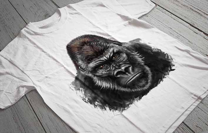 Regular Fit Printed T-Shirt Gorilla