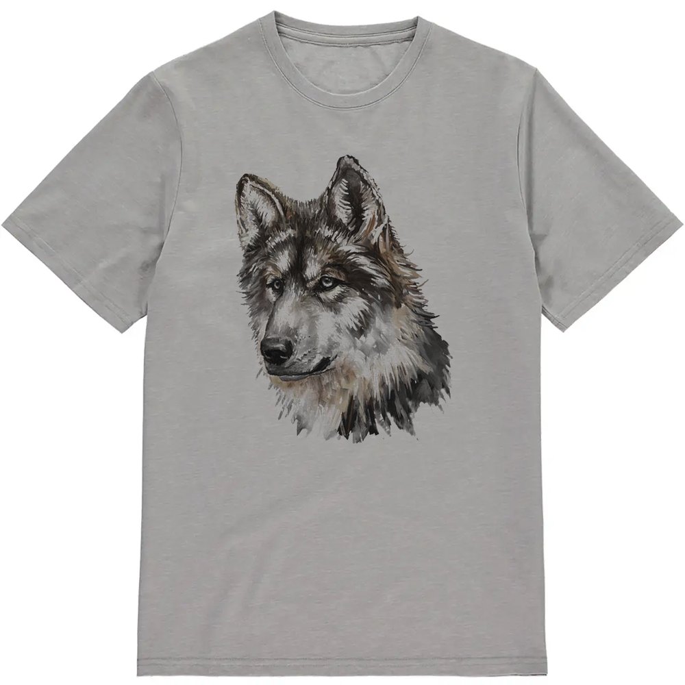 Regular Fit Printed T-Shirt Wolf — image 3