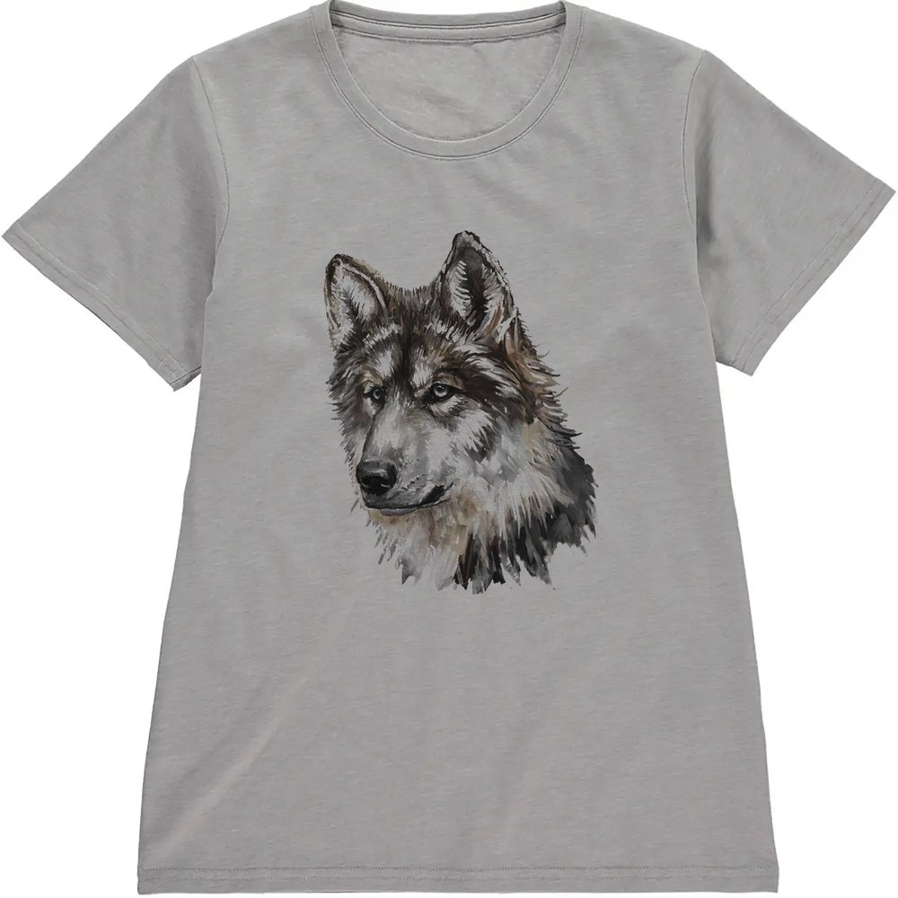 Regular Fit Printed T-Shirt Wolf — image 5