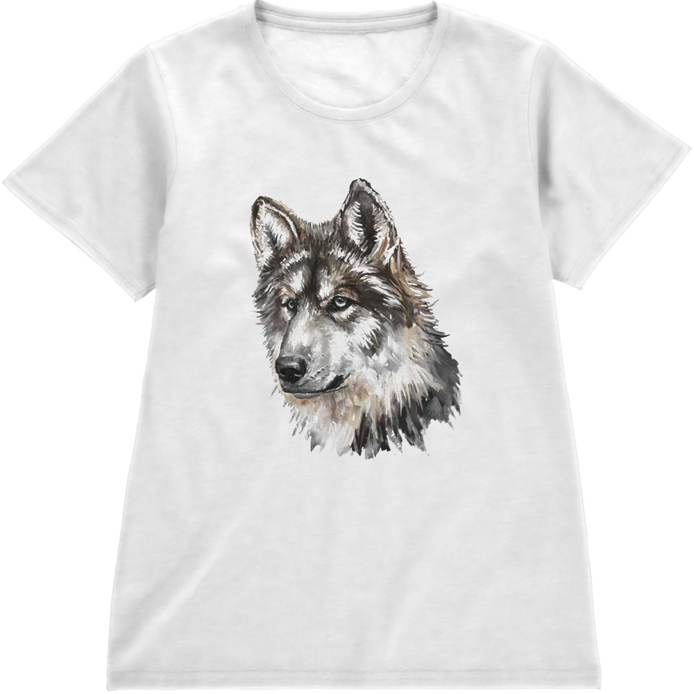 Regular Fit Printed T-Shirt Wolf — image 4