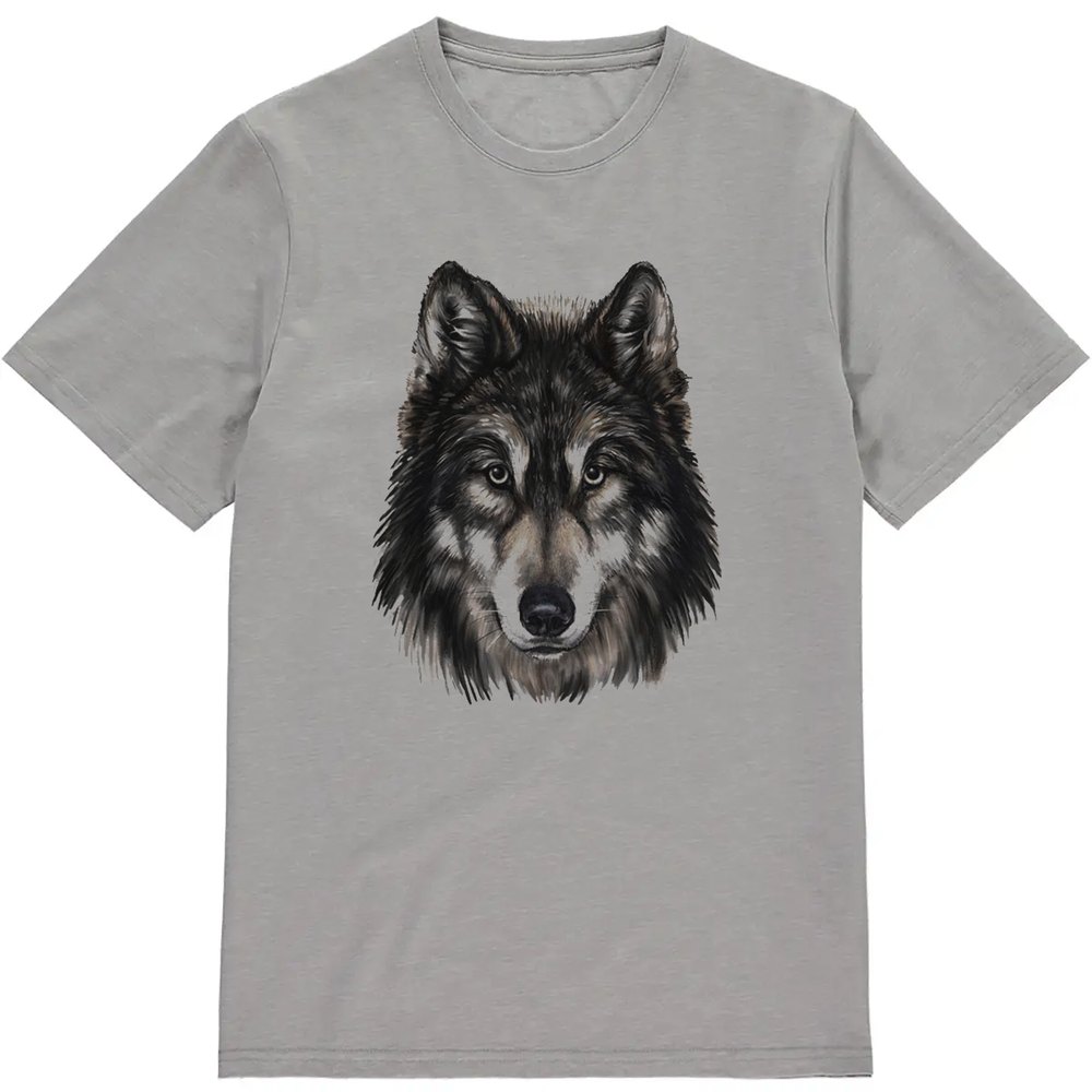 Regular Fit Printed T-Shirt Wolf — image 3