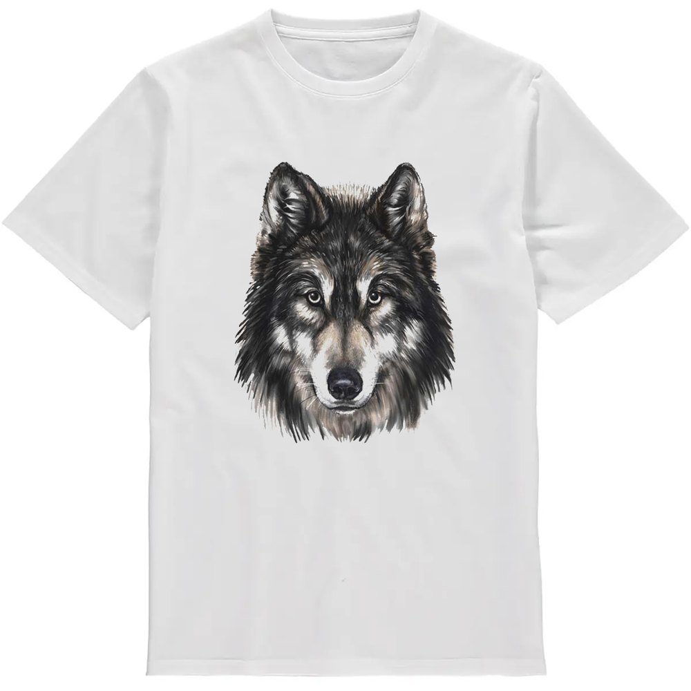 Regular Fit Printed T-Shirt Wolf — image 2