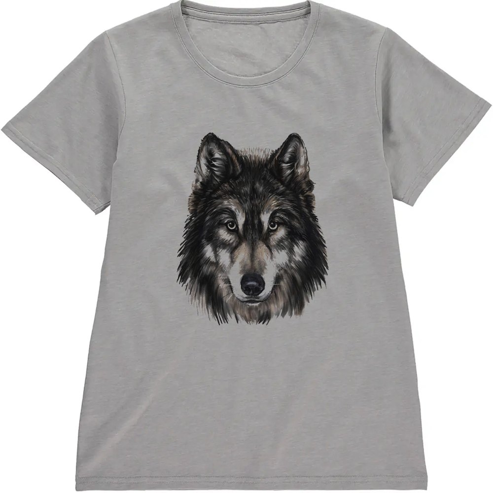 Regular Fit Printed T-Shirt Wolf — image 5