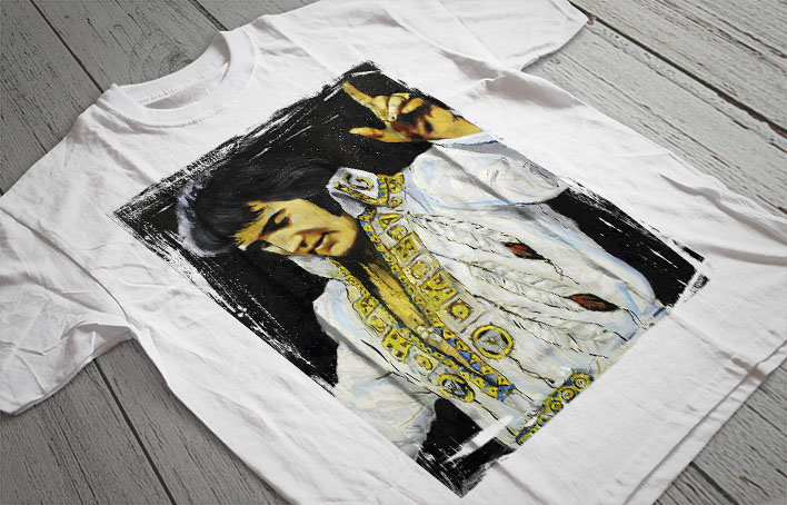 Regular Fit Printed T-Shirt Elvis