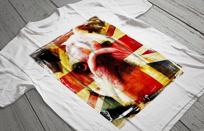Regular Fit Printed T-Shirt Bulldog