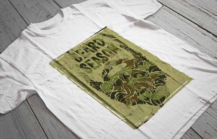 Regular Fit Printed T-Shirt Beard Season