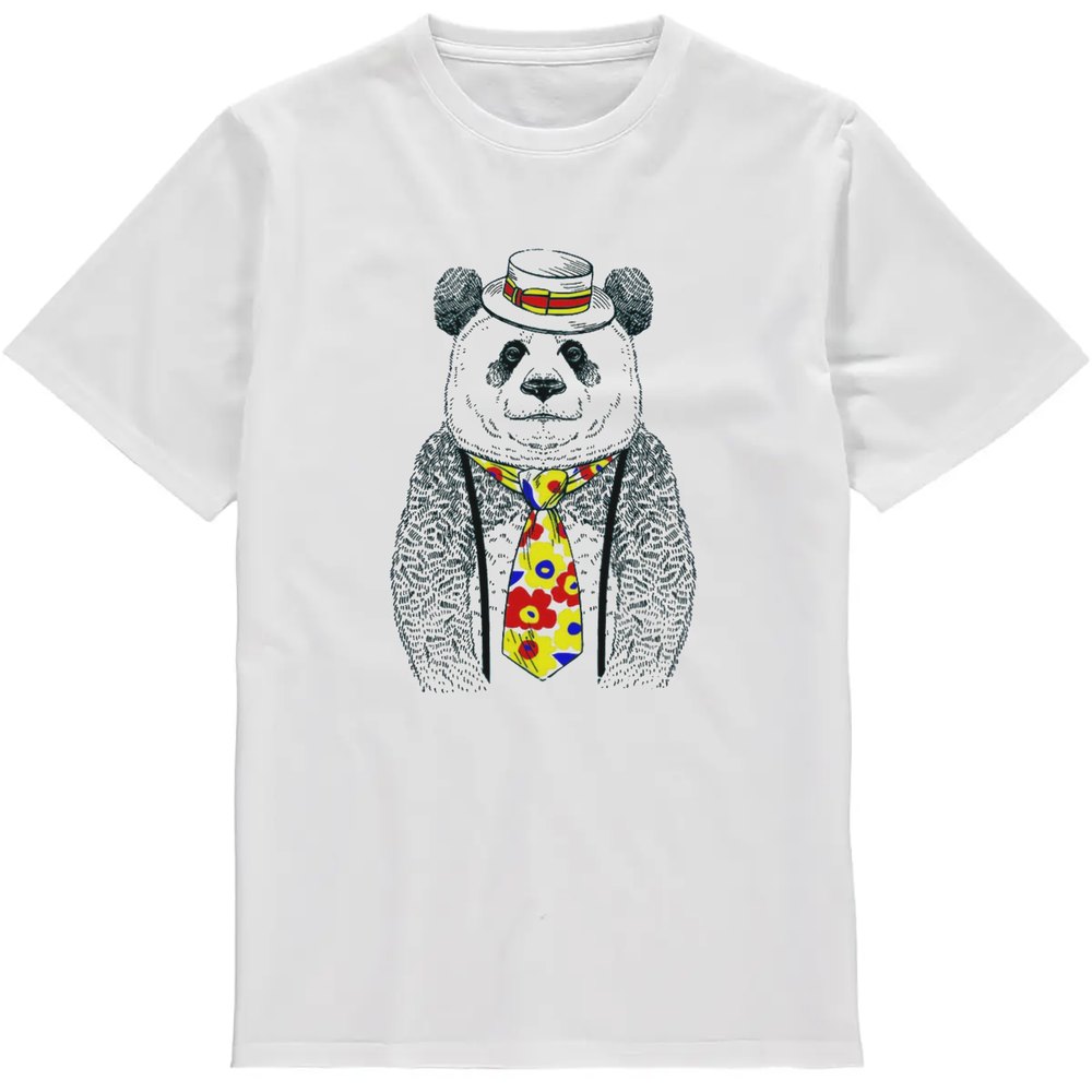 Regular Fit Printed T-Shirt Panda — image 2