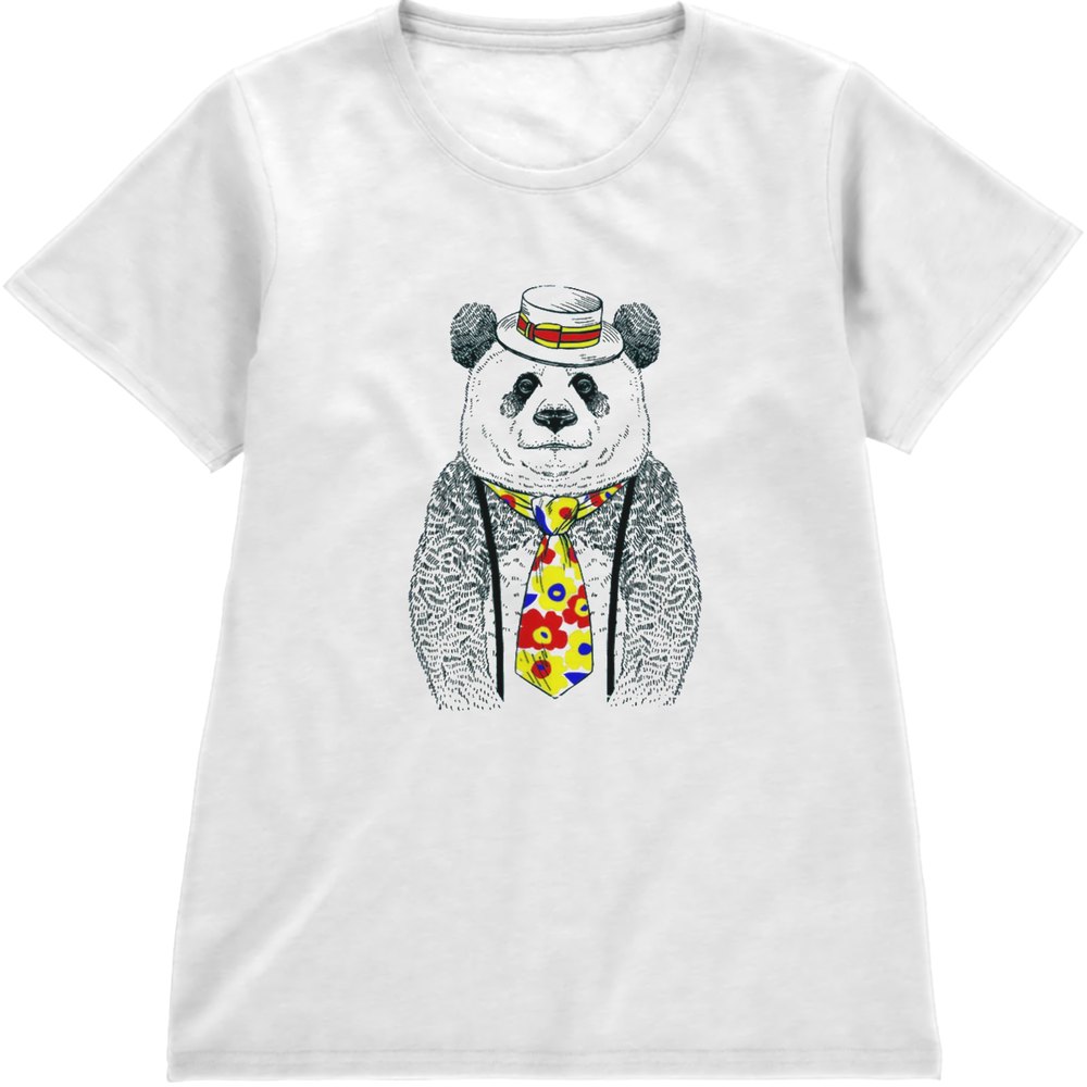 Regular Fit Printed T-Shirt Panda — image 4