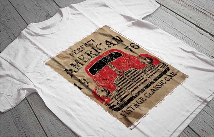 Regular Fit Printed T-Shirt Car