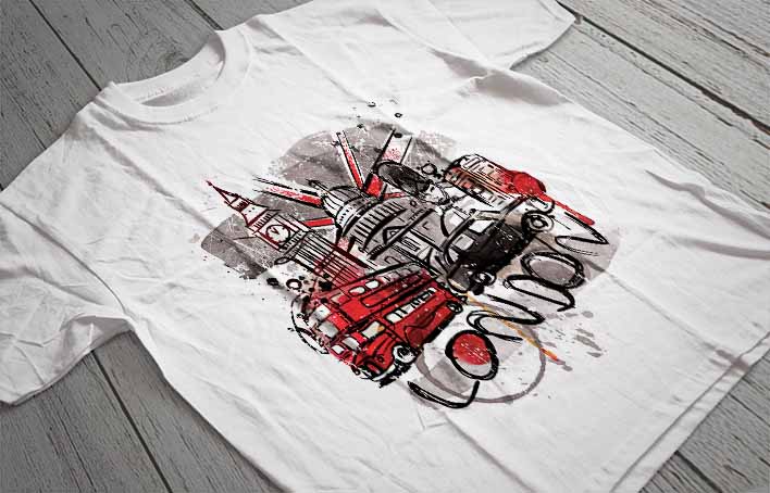 Regular Fit Printed T-Shirt London
