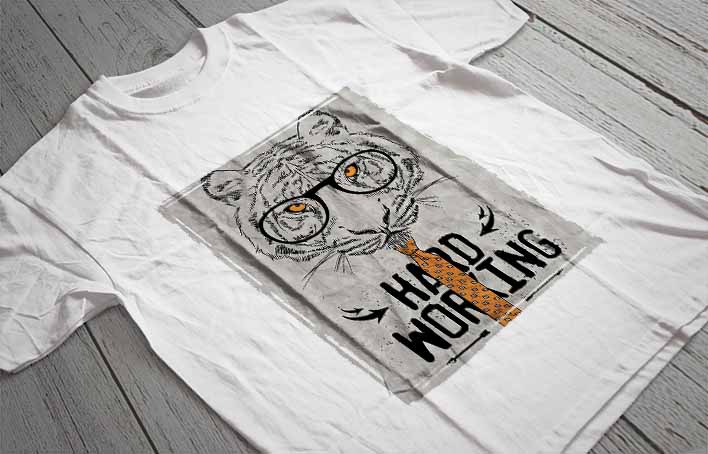 Regular Fit Printed T-Shirt Tiger