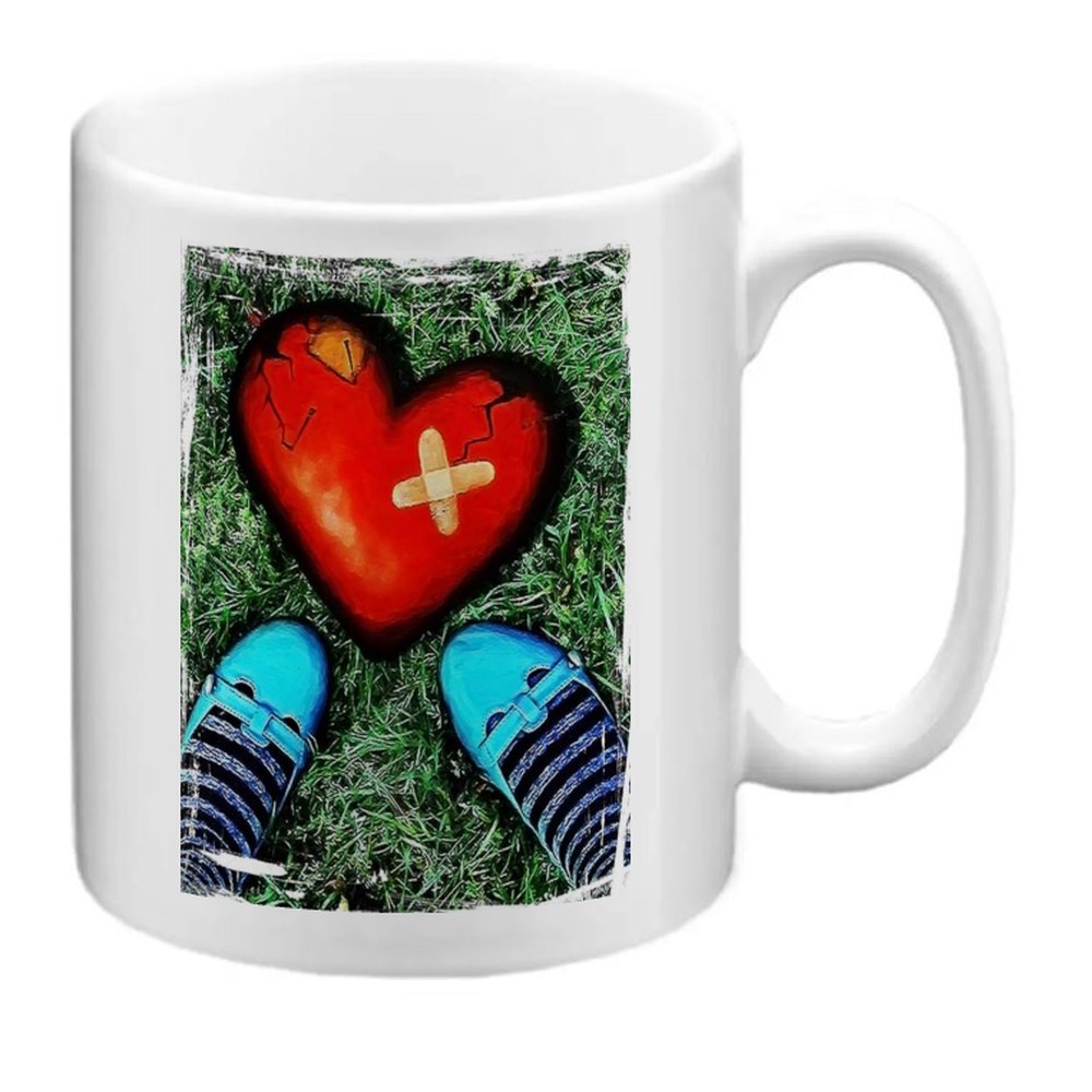 Sublimation Print Heart Mug
