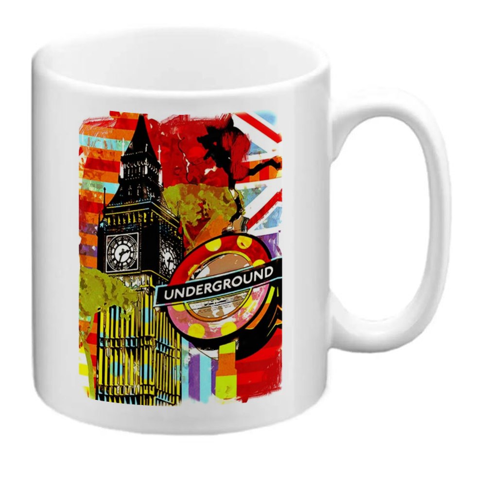 Sublimation Print London Big Ben Underground Mug