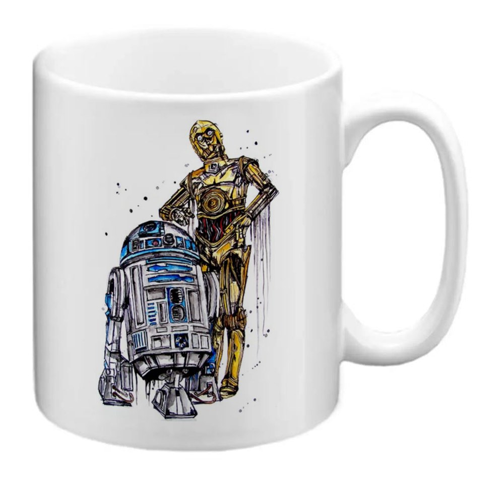Sublimation Print R2D2 and C3P0 Mug